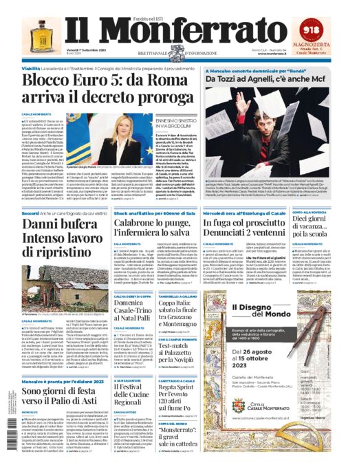 Il Monferrato - Edizione 64 del 01/09/2023